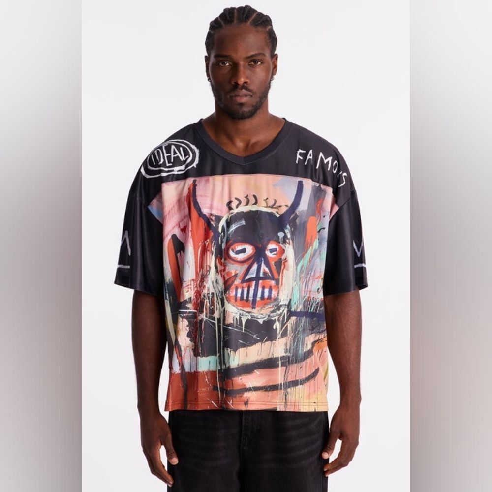 Jean- Michael Basquiat Short Sleeve Football Jersey